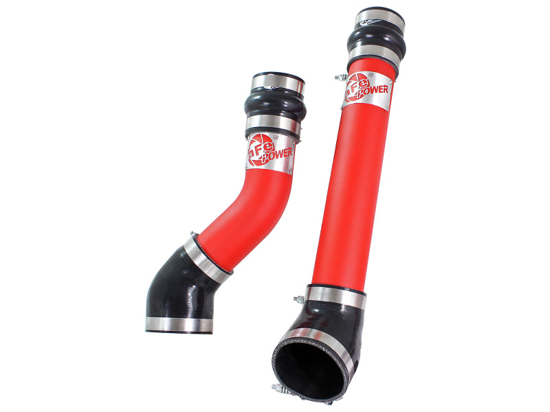 BladeRunner 3 IN Aluminum Hot and Cold Charge Pipe Kit Red