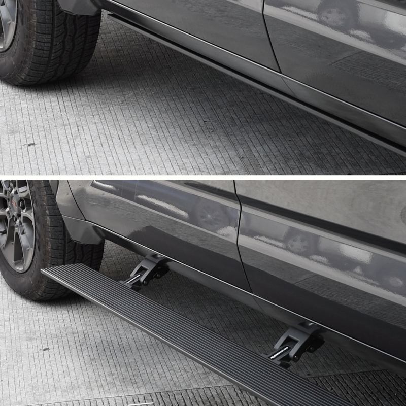Go Rhino 22-23 Toyota Tundra CrewMax Cab 4dr E-BOARD E1 Electric Running Board Kit - Tex. Blk thumbnail 3