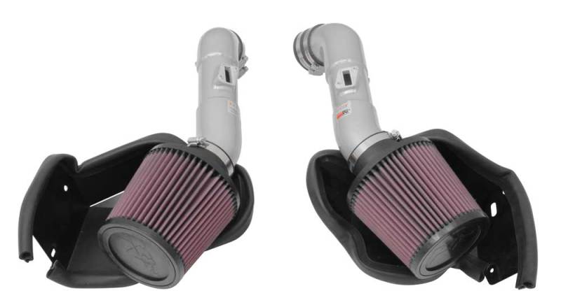 K&N 14-15 Infiniti Q50 3.7L V6 Dual Silver Typhoon Short Ram Intakes thumbnail 4