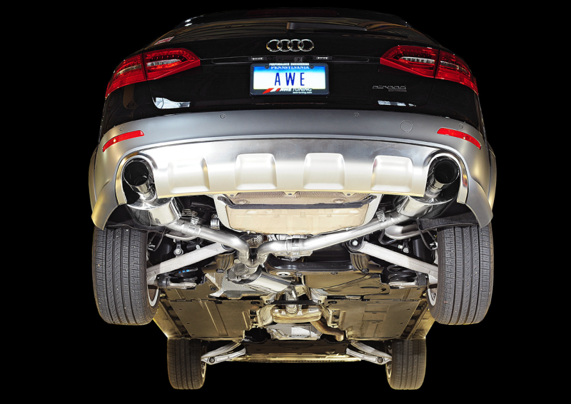 AWE Tuning Audi B8.5 All Road Touring Edition Exhaust - Dual Outlet Diamond Black Tips thumbnail 8