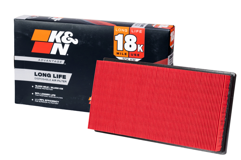 K&N Advantage Air Filter 18K Miles Chevrolet Blazer V6-4.3L F/I 1995-2007 thumbnail 3