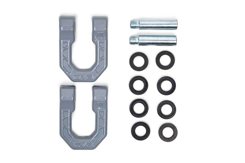 DV8 Offroad Elite Series D-Ring Shackles - Pair (Gray) thumbnail 4
