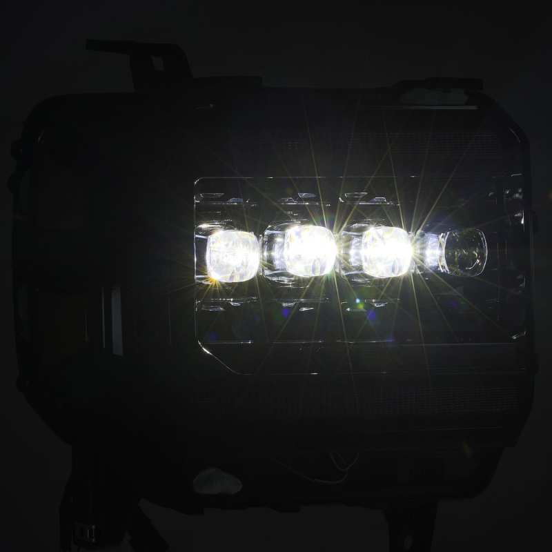 AlphaRex 14-18 GMC Sierra NOVA LED Proj Headlights Plnk Style Alpha Blk w/Activ Light/Seq Signal/DRL thumbnail 9