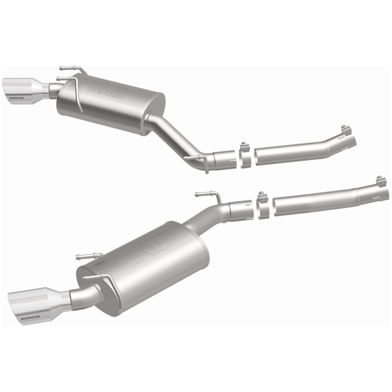 MagnaFlow Axle-Back Stainless Dual Split 4in Polished Tips 10-15 Chevrolet Camaro Convert. 3.6L V6 thumbnail 8