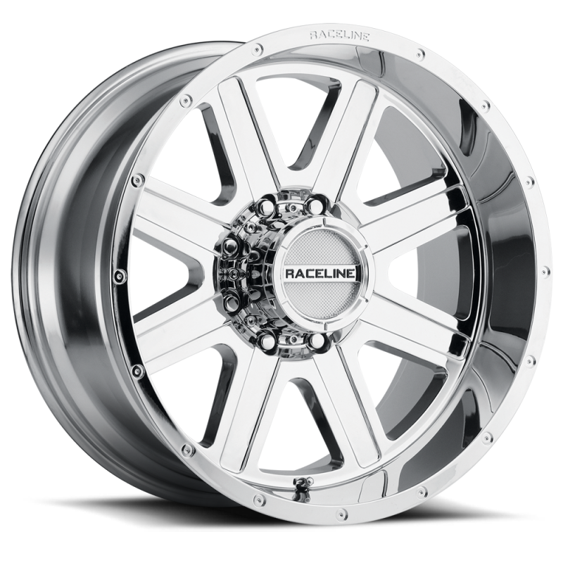 Raceline 940C Hostage 20x9in / 8x165.1 BP / 0mm Offset / 125.2mm Bore - Chrome Wheel thumbnail 3