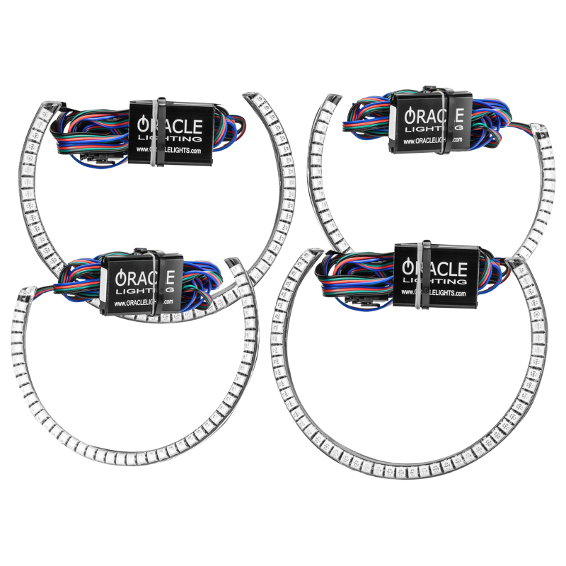 Oracle Dodge Challenger 15-21 LED Waterproof Halo Kit - ColorSHIFT w/o Controller thumbnail 2