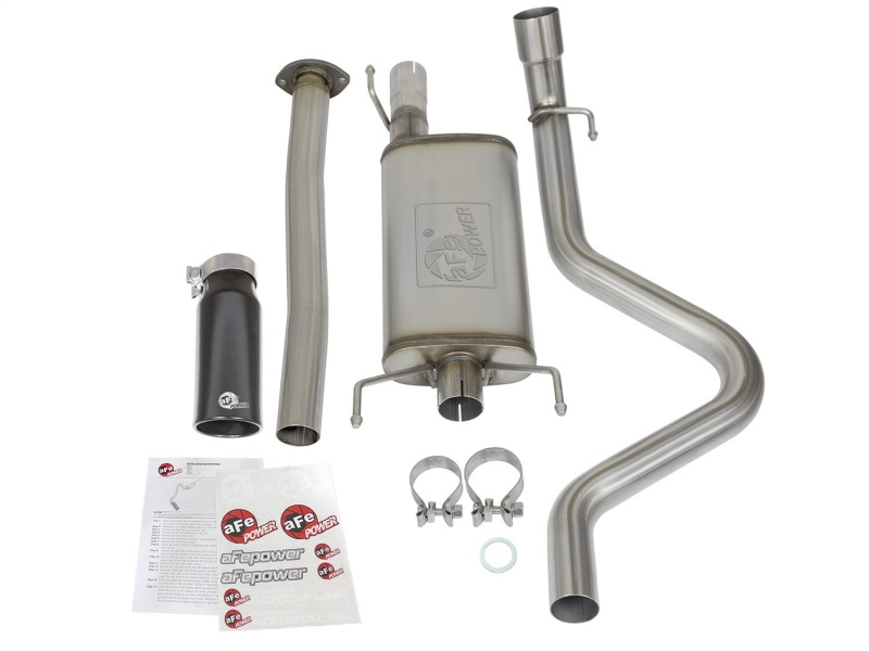 aFe MACH Force XP Cat Back SS Exhausts Black Tips 05-12 Toyota Tacoma L4-2.7L thumbnail 3