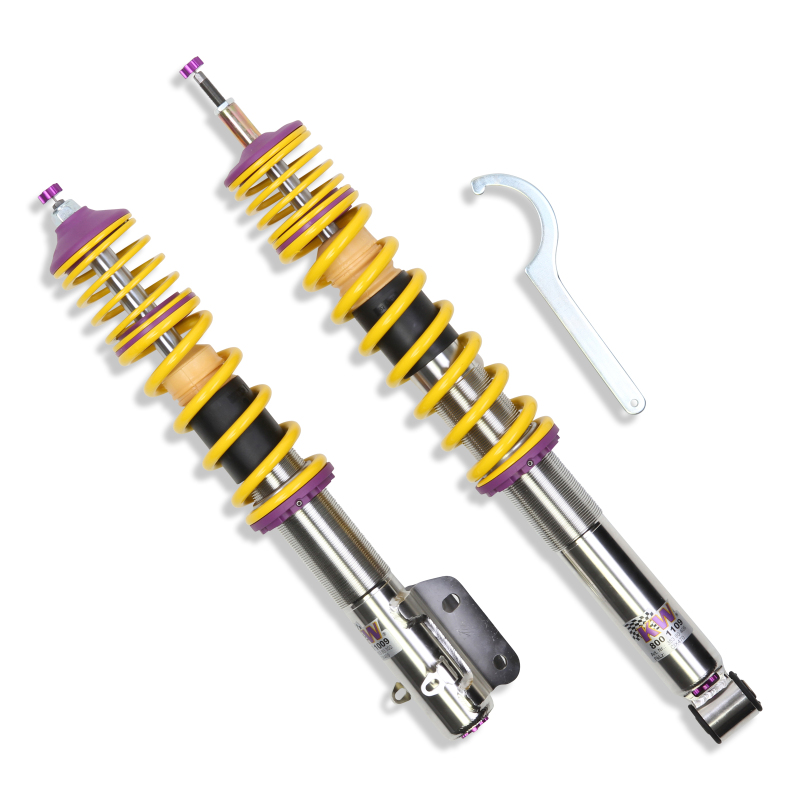 KW Variant 3 Coilover Kits for 1985-1999 GOLF, JETTA - 35280003 Kits, 3, 1.7 3.3 in. Lowered Front and Rear, Shocks, Yellow Powdercoated Springs, Volkswagen, Kit thumbnail 8