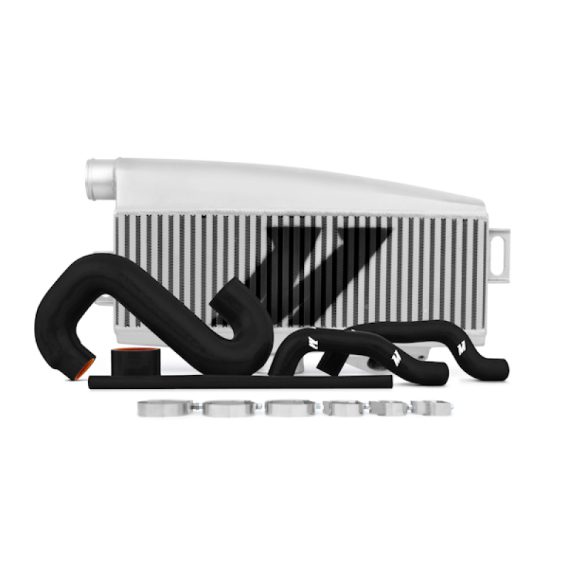 Mishimoto MMTMIC-WRX-01SLBK Top-Mount Intercooler Kit, Silver w/ Black Pipes, fits Subaru WRX/STI 2002-2007