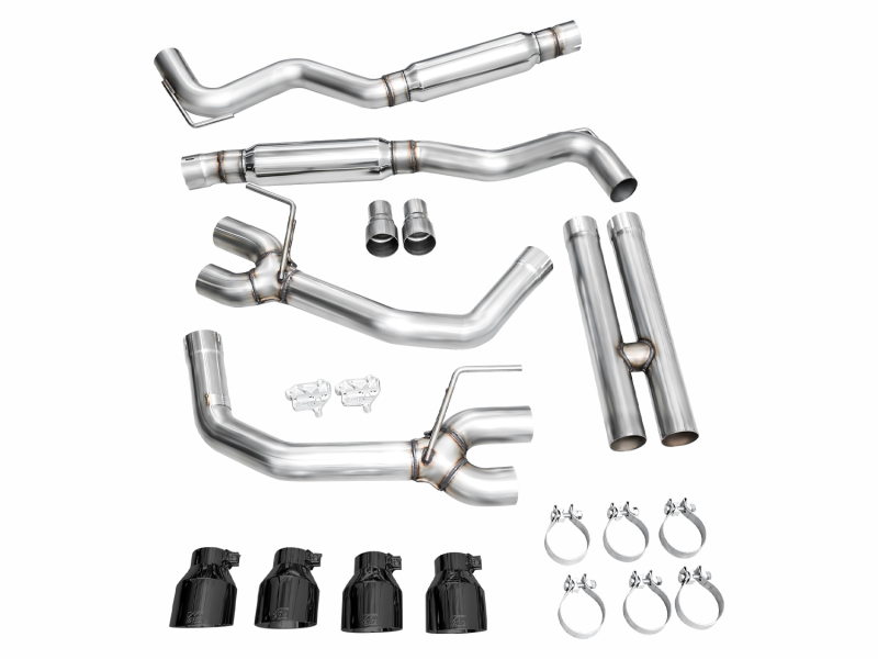 AWE 2024 Ford Mustang GT Fastback S650 RWD Track Edition Cat-Back Exhaust w/ Quad Diamond Black Tips thumbnail 5