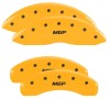 MGP 4 Caliper Covers Engraved Front & Rear MGP Yellow Finish Black Char 2019 Nissan Armada thumbnail 6