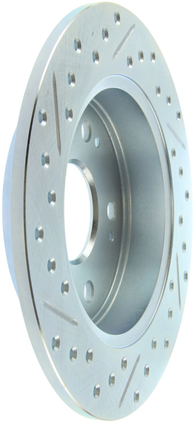 StopTech Select Sport 06-15 Honda Civic Si Slotted and Drilled Left Rear Rotor thumbnail 3