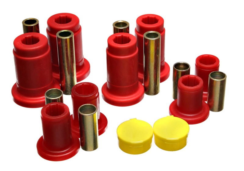 Energy Suspension 92-97 Mercury Gr Marquis / 92-97 Ford Crown Victoria Red Front End C/A Bushing Set thumbnail 4