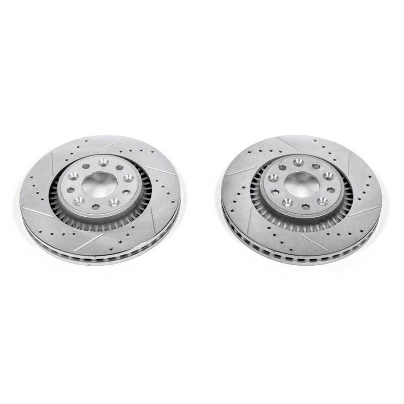 Power Stop 05-07 Ford Five Hundred Front Evolution Drilled & Slotted Rotors - Pair thumbnail 2