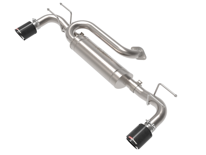 aFe 19-22 Mazda 3 L4 2.5L Takeda 3in to 2-1/2in 304 SS Axle-Back Exhaust w/ Carbon Fiber Tip thumbnail 2