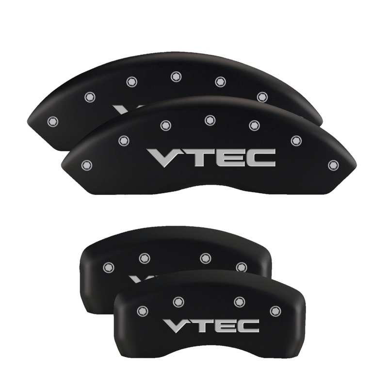 MGP 4 Caliper Covers Engraved Front & Rear MGP Black finish silver ch thumbnail 3