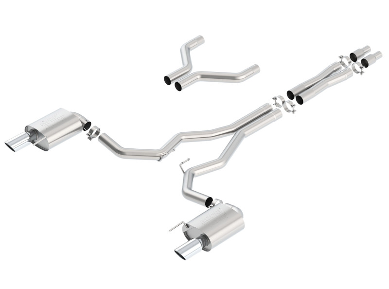 Borla Atak Cat-Back 15-17 Ford Mustang GT 5.0L V8 MT/AT 3in pipe 4in tip thumbnail 2