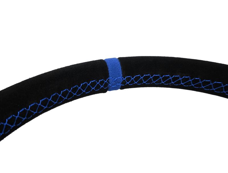 PRP Flat Suede Steering Wheel - Blue