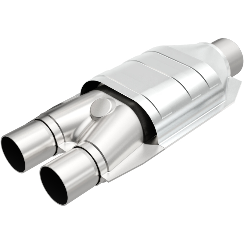 MagnaFlow Universal Catalytic Converter 2inch Inlet/2.5inch Outlet Dual/Single Oval Shape thumbnail 3