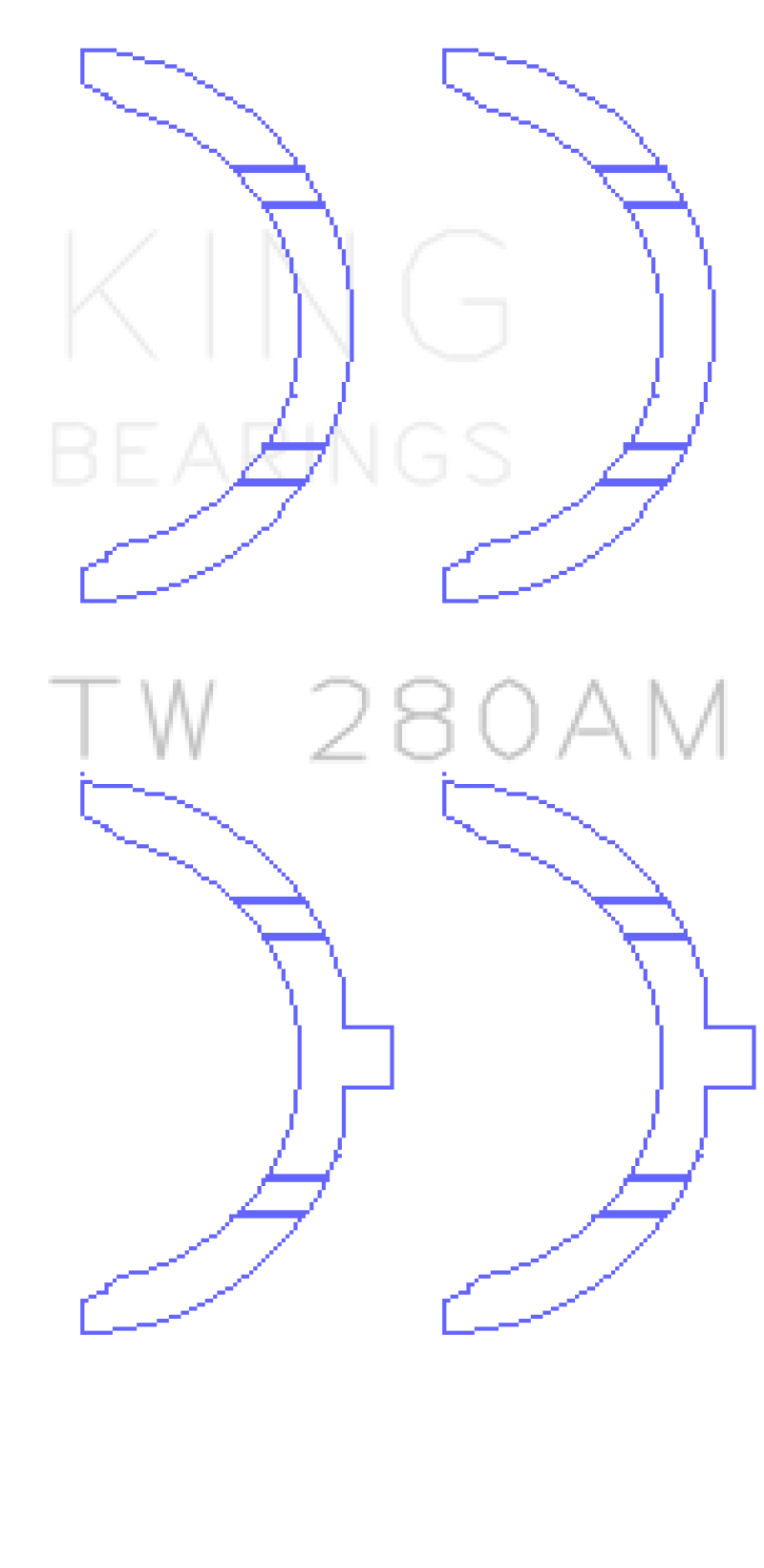 King Engine Bearings Toyota 1E/2E Thrust Washer Set
