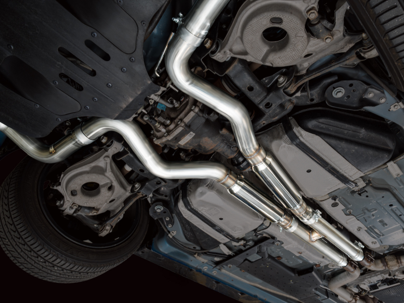 AWE Tuning 21-23 Ford Mustang Mach 1 SwitchPath Cat-Back Exhaust w/ Quad Chrome Silver Tips thumbnail 3