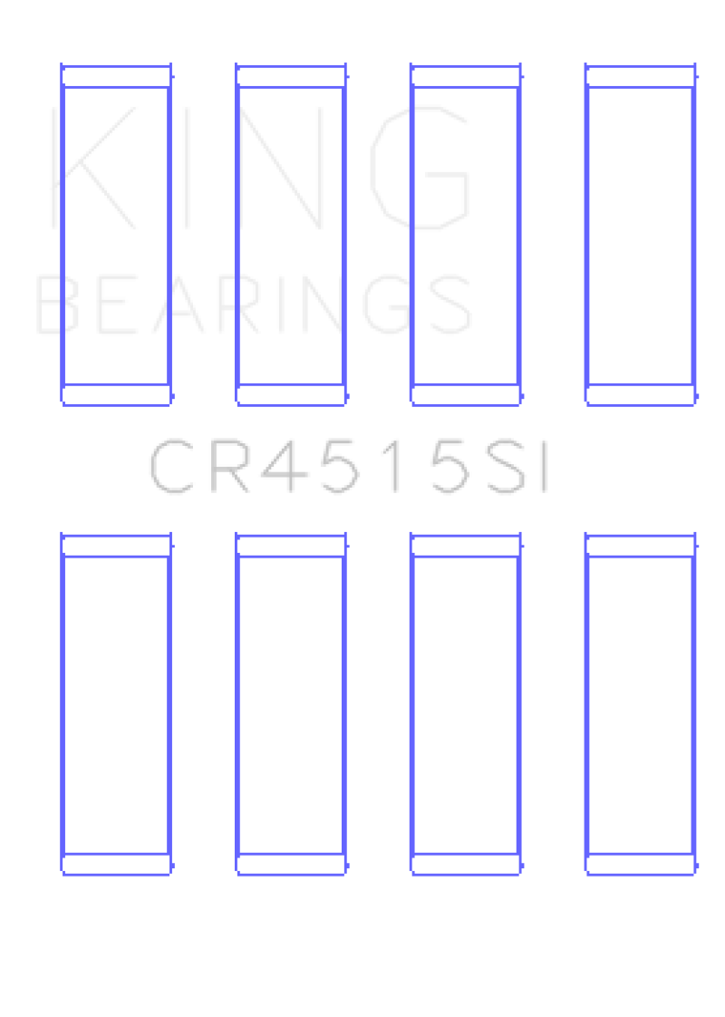 King Engine Bearings Ford/Mazda 2.0L Duratec (Size +0.25) Silicon Bi-Metal Aluminum Rod Bearing Set thumbnail 2