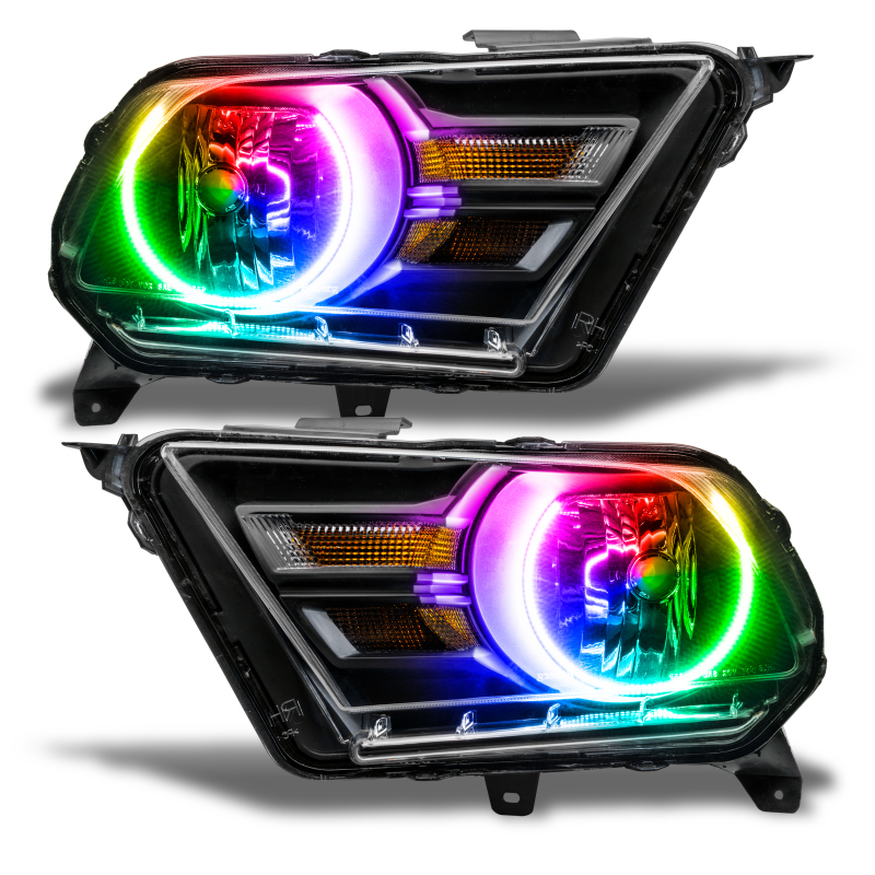 Oracle 10-14 Ford Mustang HL (Non-HID) - ColorSHIFT w/o Controller thumbnail 4