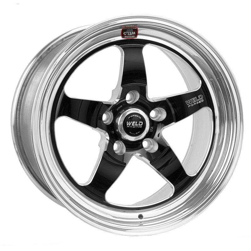 Weld S71 17x10.5 / 5x4.5 BP / 6.2in. BS Black Wheel (High Pad) - Non-Beadlock