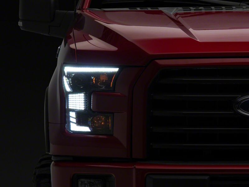 Raxiom 15-17 Ford F-150 XR Series LED Projector Headlights with DRL- Black Housing- Clear Lens thumbnail 8