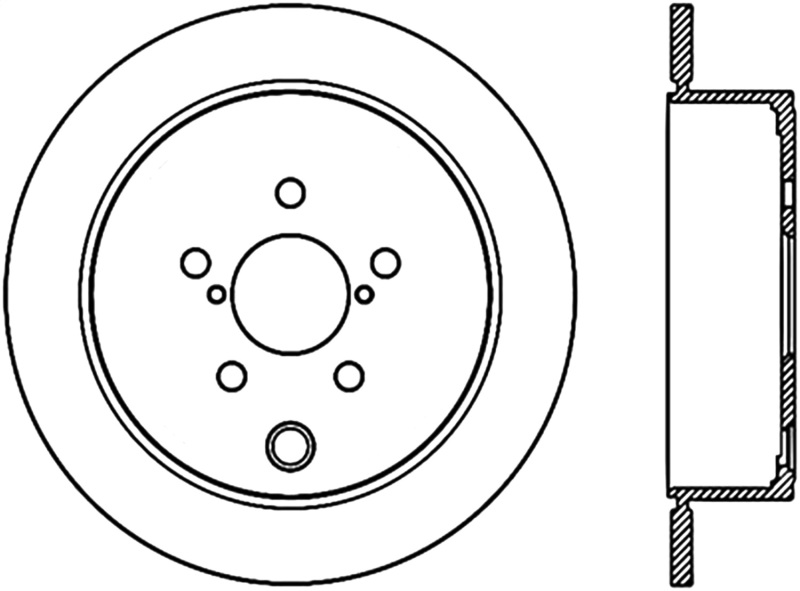Stoptech 09-10 Subaru Forester / 08-10 Impreza/WRX Rear CRYO-STOP Rotor thumbnail 2