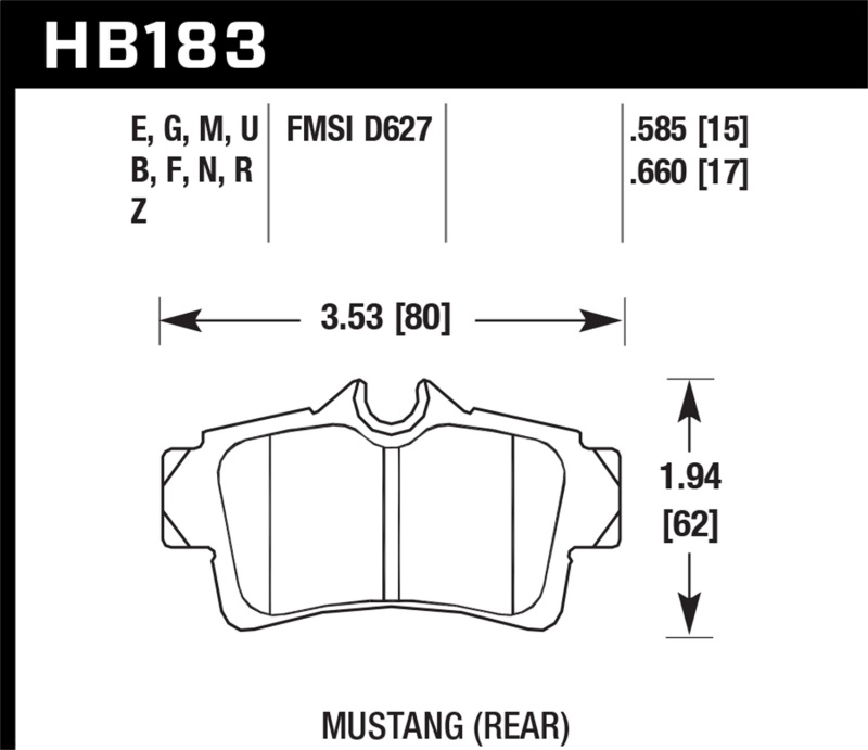 Hawk Performance Ceramic Street Brake Pads thumbnail 5