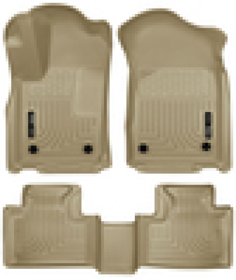 Husky Liners 16-22 Dodge Durango Weatherbeater Tan Front & 2nd Seat Floor Liners thumbnail 2