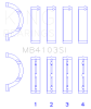 King Engine Bearings Chrysler 197 (Size .026) Crankshaft Main Bearings (Set of 4) thumbnail 9