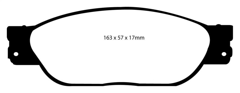 EBC S4 Brake Pad and Rotor Kit (1x ebcDP31220C, 1x ebcUSR950) thumbnail 5