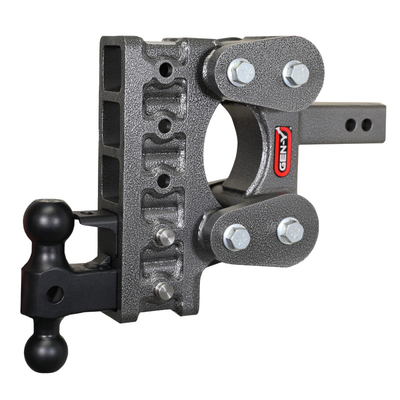 Gen-Y The Boss Torsion-Flex 2in Shank 7.5in Drop 16K Hitch w/GH-051 Dual-Ball/GH-032 Pintle Lock
Drop Hitch