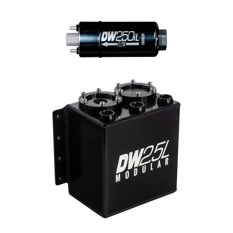 DeatschWerks 2.5L Modular Surge Tank (Incl. 1 DW250iL In-Line Fuel Pump) thumbnail 3