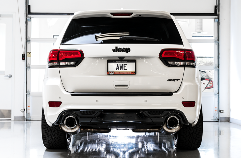 AWE Tuning 2020 Jeep Grand Cherokee SRT Track Edition Exhaust - Diamond Black Tips thumbnail 3