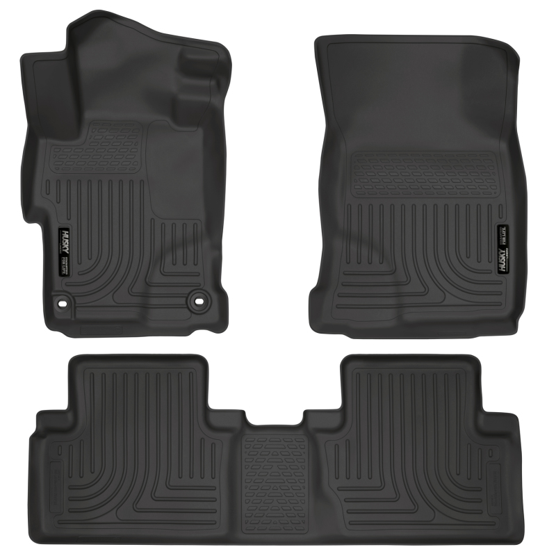 Husky Liners 2014 Honda Civic Sedan WeatherBeater Black Front & 2nd Seat Floor Liners thumbnail 5
