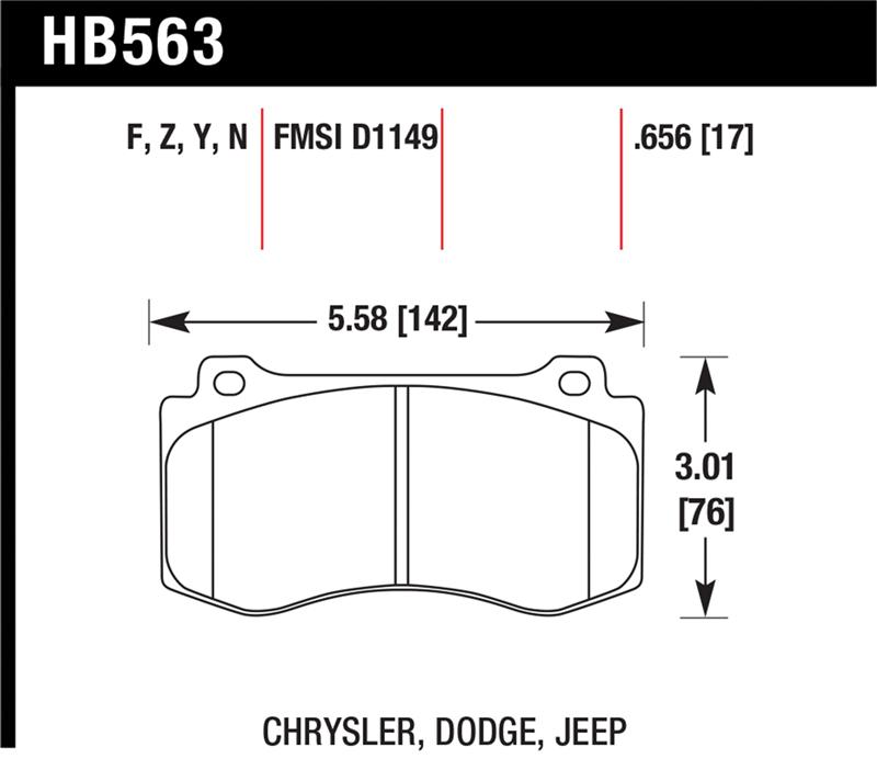 HAWK HPS 5.0 Brake Pad Sets