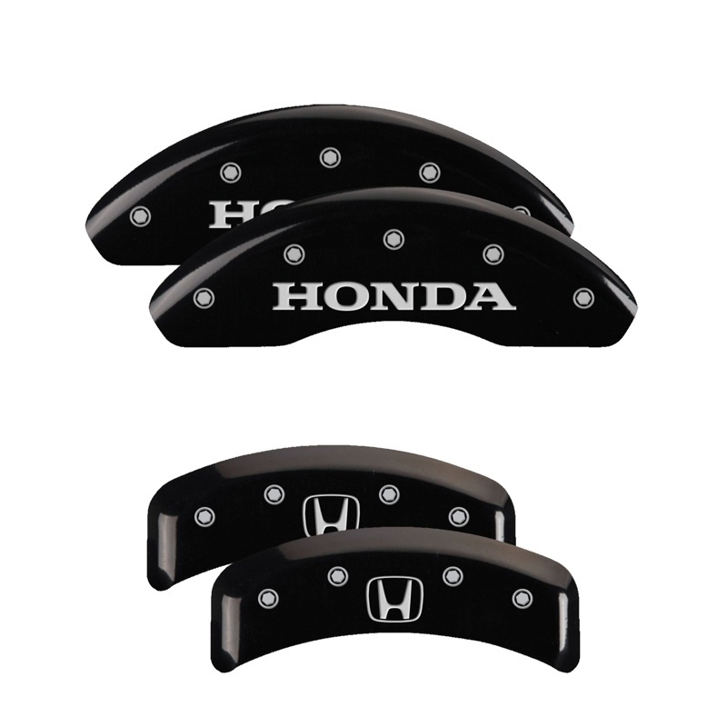 MGP 4 Caliper Covers Engraved Front & Rear MGP Black finish silver ch thumbnail 6