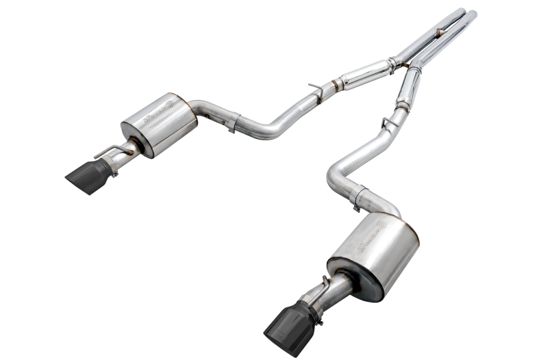 AWE Tuning 2017+ Dodge Charger 5.7L Touring Edition Exhaust - Non-Resonated - Diamond Black Tips thumbnail 2