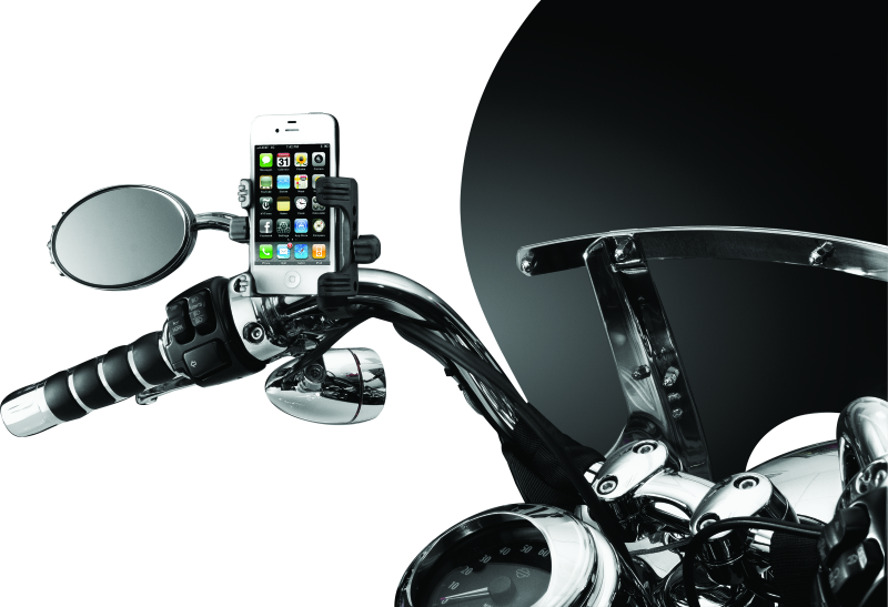 Kuryakyn Tech-Connect Device Mounting Systems 1699 Handlebar Mount, Clamp, Composite, Black, Ball Mount Base Included, Kit thumbnail 4
