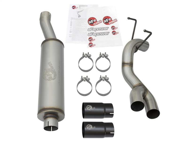 aFe Rebel Series 3-1/2in 409 SS Cat-Back Exhaust System w/Black Tip RAM 2500/3500 14-17 V8 6.4L thumbnail 6