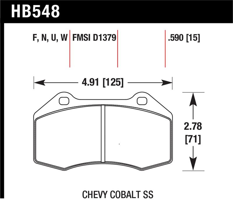 HAWK DTC-70 Brake Pad Sets