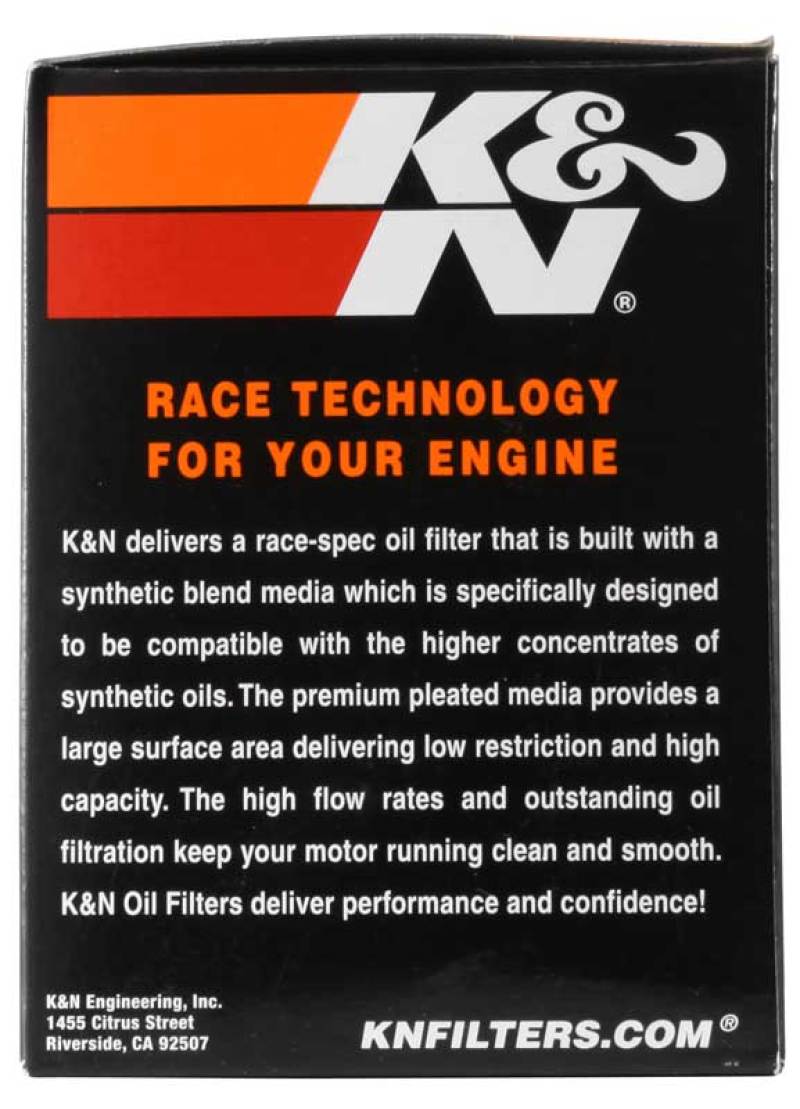 K&N Can/AM Spyder RT 998/ Buell 1125R -2.2219in OD x 0.969in ID x 3.813in H Oil Filter thumbnail 5
