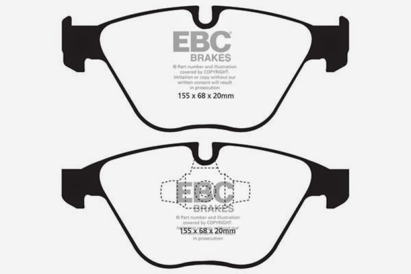 EBC 10-12 BMW 335i xDrive (E90/E92) Bluestuff Front Brake Pads thumbnail 3