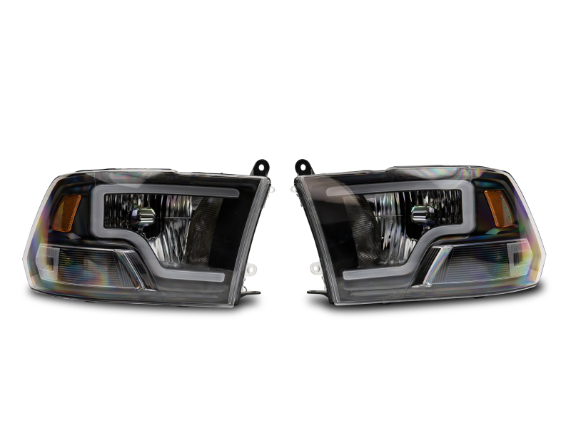 Raxiom 09-18 Dodge RAM 1500 LED Bar Headlights- Black Housing (Clear Lens) thumbnail 8