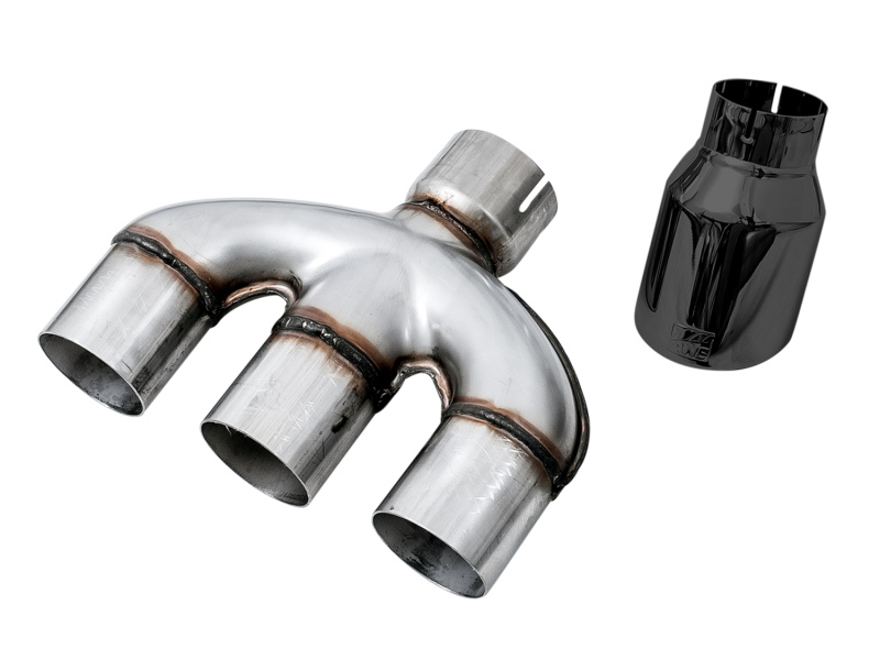AWE Tuning 2016+ Honda Civic Si Track Edition Exhaust w/Front Pipe & Triple Diamond Black Tips thumbnail 3