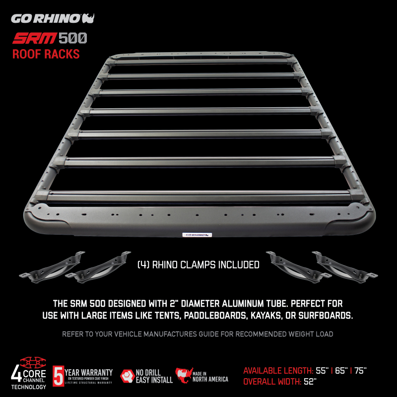 Go Rhino SRM 500 Roof Rack - 55in thumbnail 8