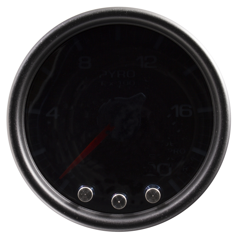 Autometer Spek-Pro Gauge Pyro. (Egt) 2 1/16in 2000f Stepper Motor W/Peak & Warn Blk/Smoke/Blk thumbnail 7